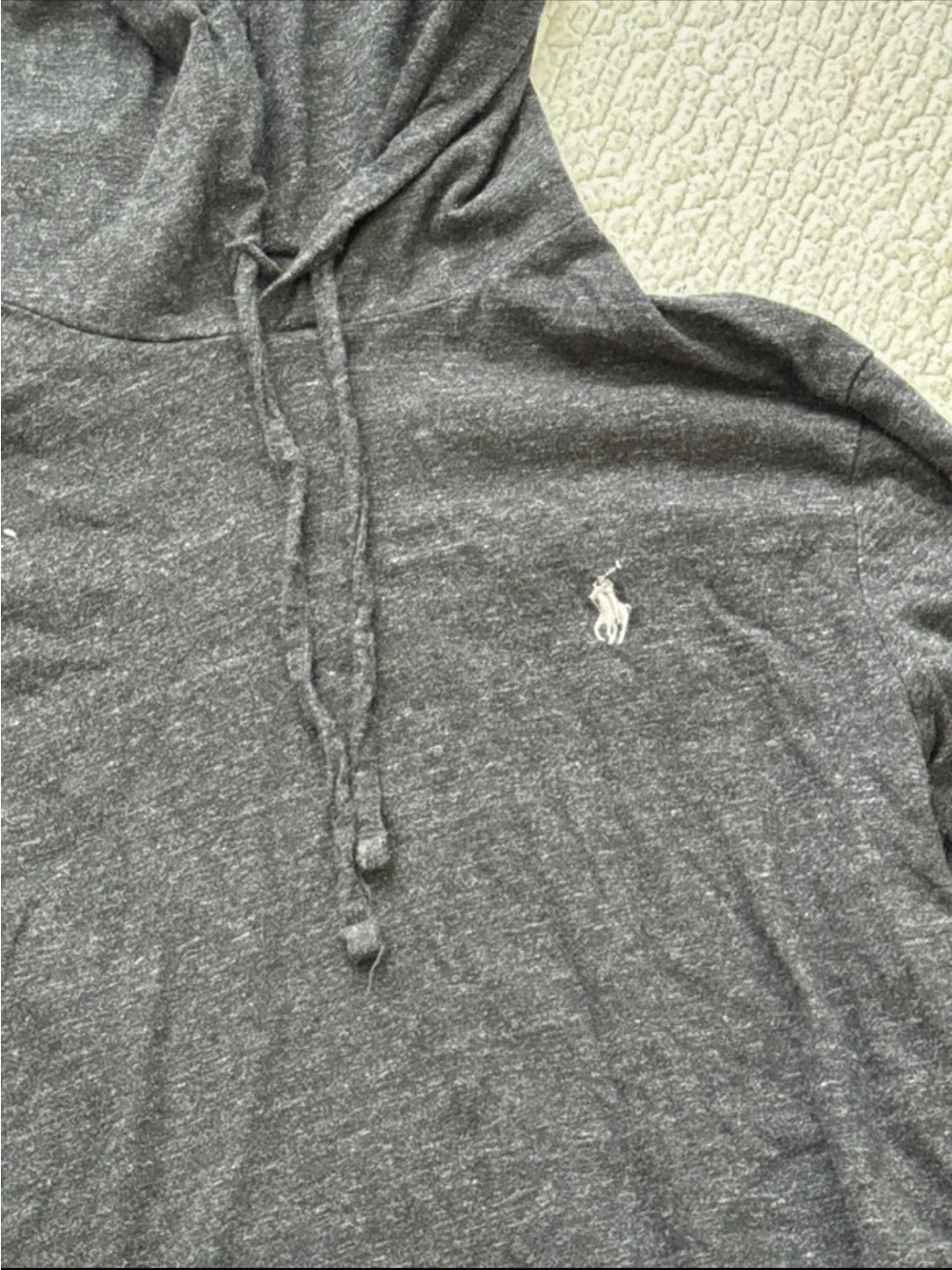 Polo by Ralph Lauren Black / Gray Hooded Long-Sleeve Shirt